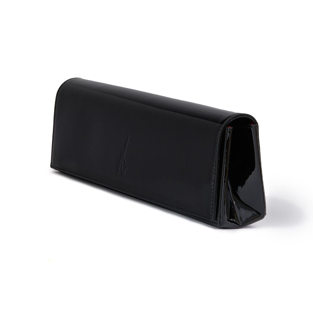 Aurora Bella Luxury Clutch bag #colour_black - patent