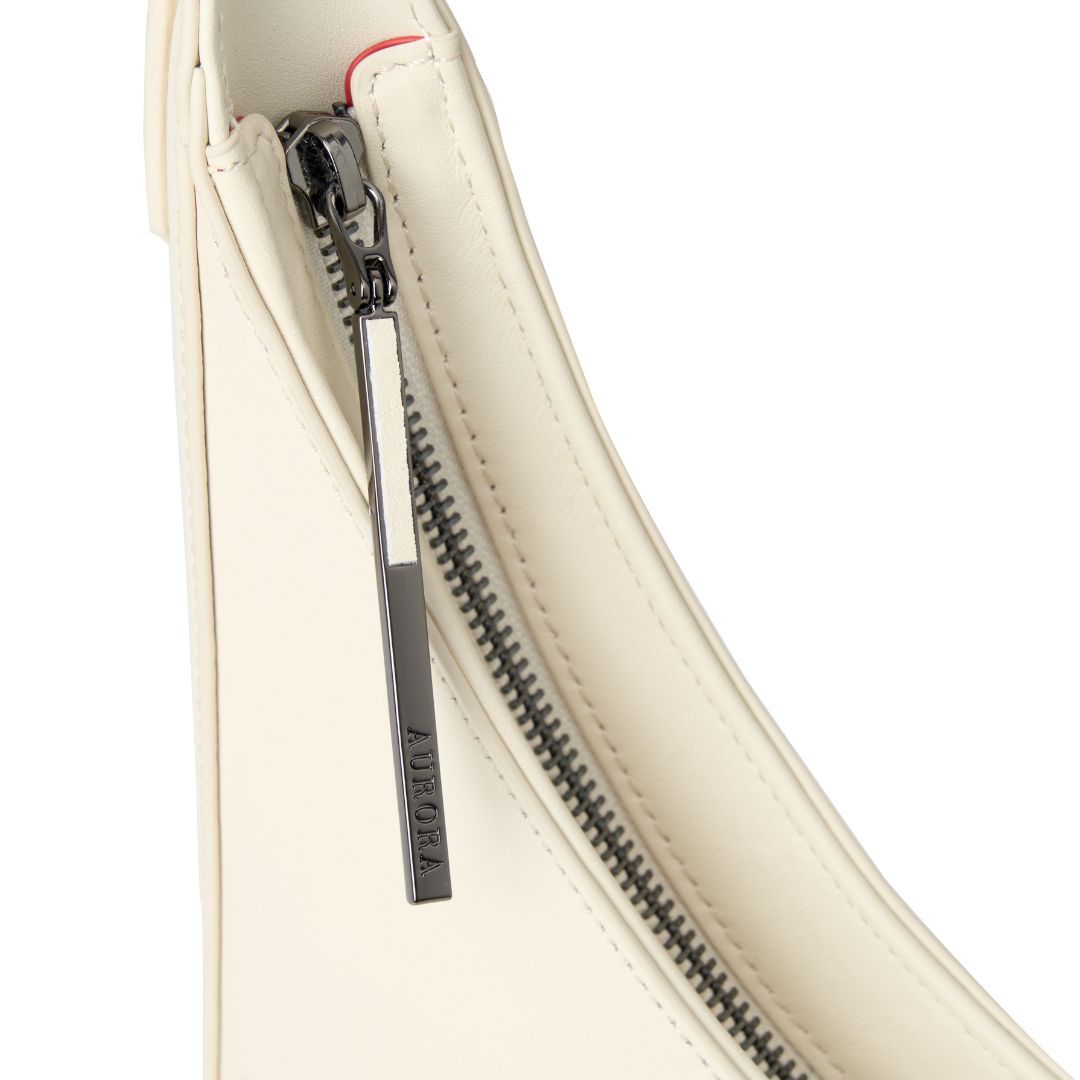 aurora maria ivory handbags zipper