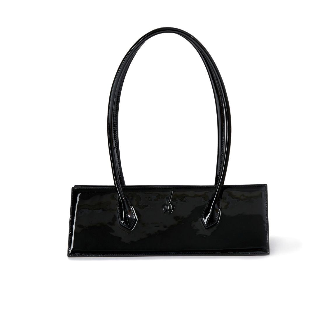Aurora Alessia black patent handbag 
